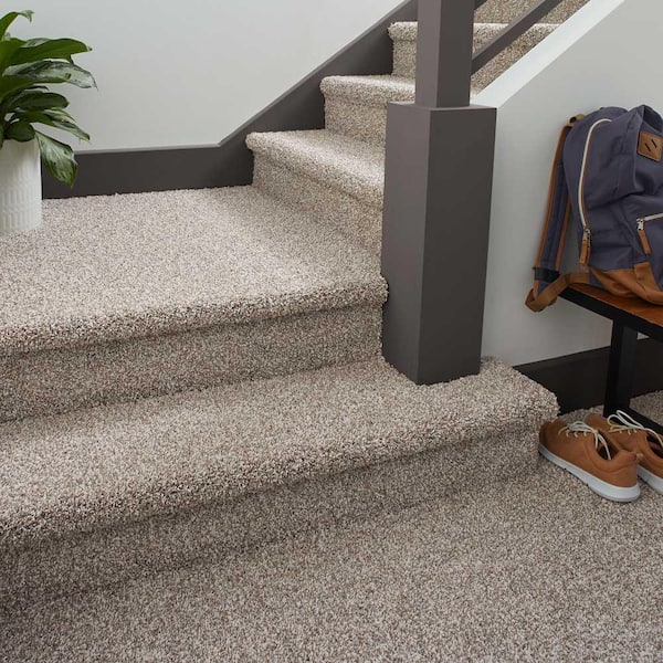 Barx II  - Paper Moon - Beige 56 oz. Triexta Texture Installed Carpet