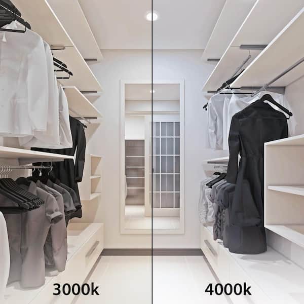 Disc 6 in. 1-Light White LED Flush Mount (4-Pack)