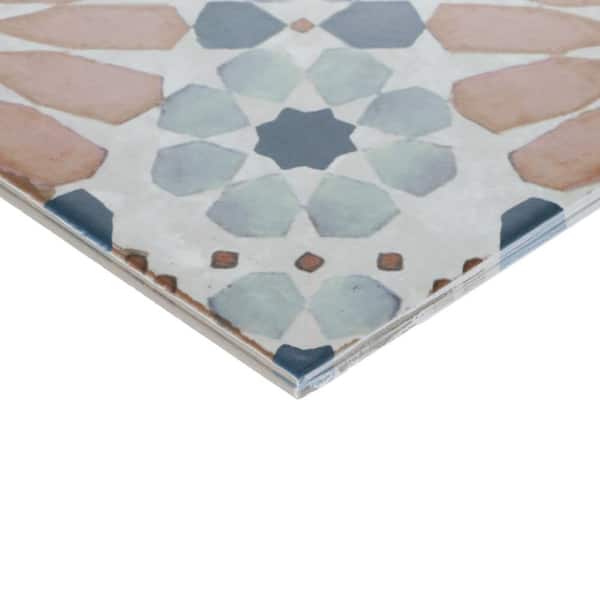 Bordeaux Jardin Botanique 8 in. x 8 in. Matte Glazed Porcelain Floor and Wall Tile (5.60 sq. ft./Case)