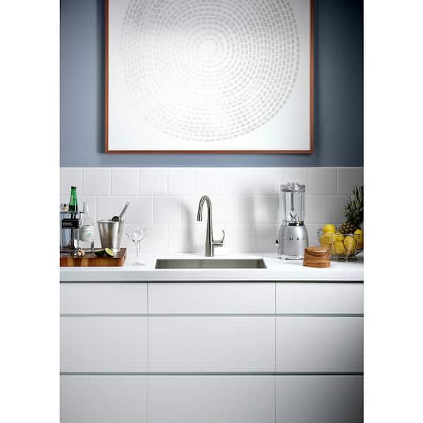 Simplice Single-Handle Bar Faucet in Vibrant Stainless