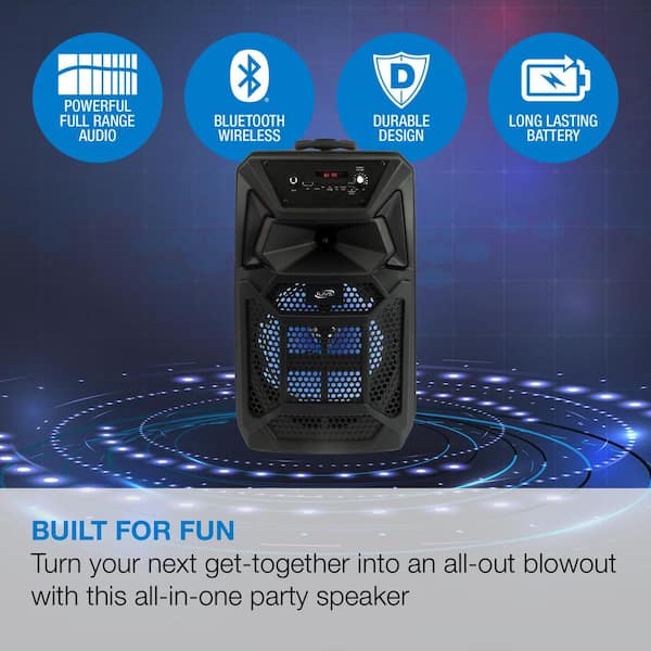 Wireless Jobsite Tailgate Speaker with Bluetooth and Remote