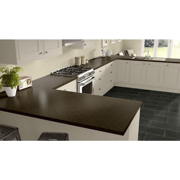 5 ft. x 8 ft. Laminate Sheet in Milano Amber with Premium Quarry Finish