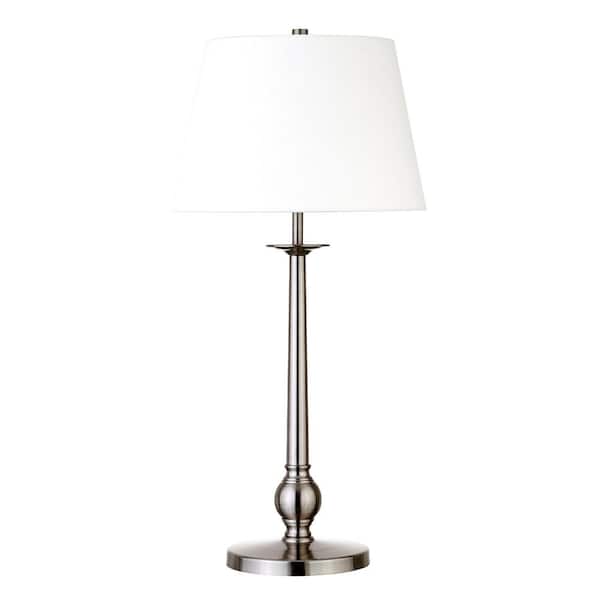 Wilmer 28 in. Brushed Nickel Table Lamp