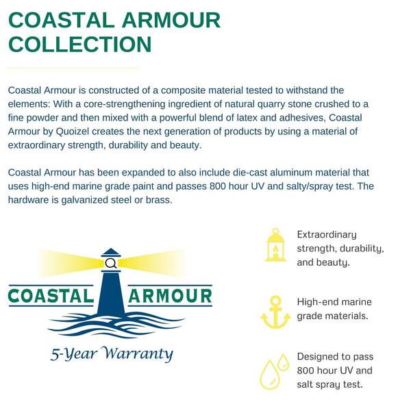 Wakefield 1-Light White Outdoor Pendant Light