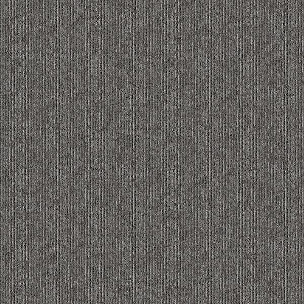 Crescent Creek Gray Commercial 24 in. x 24 Glue-Down Carpet Tile (24 Tiles/Case) 96 sq. ft.