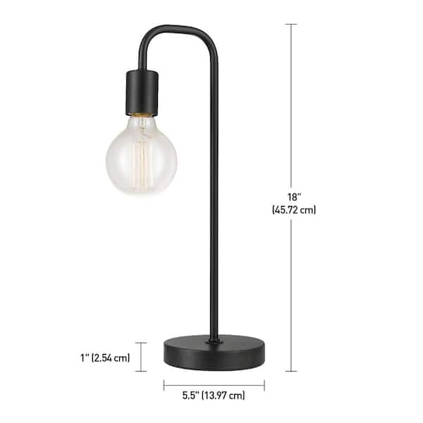 Holden 18 in. Black Table Lamp