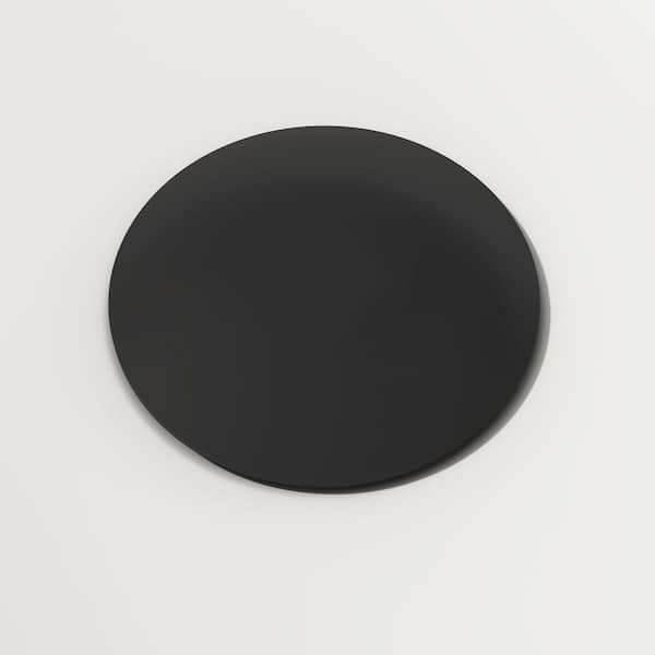 Vessel Bathroom Sink Pop-Up Drain and Mounting Ring, Matte Black