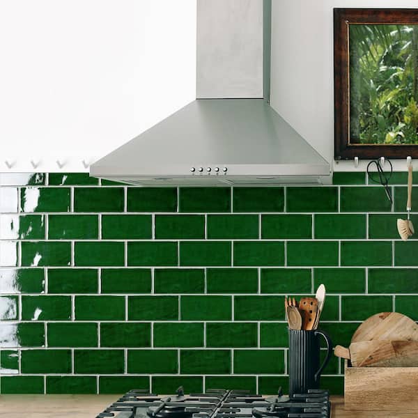 Viva Verde 3 in. x 6 in. Ceramic Wall Tile (4.16 sq. ft./Case)