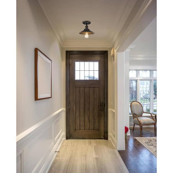 Louis 1-Light Oil Rubbed Bronze Semi-Flush Mount