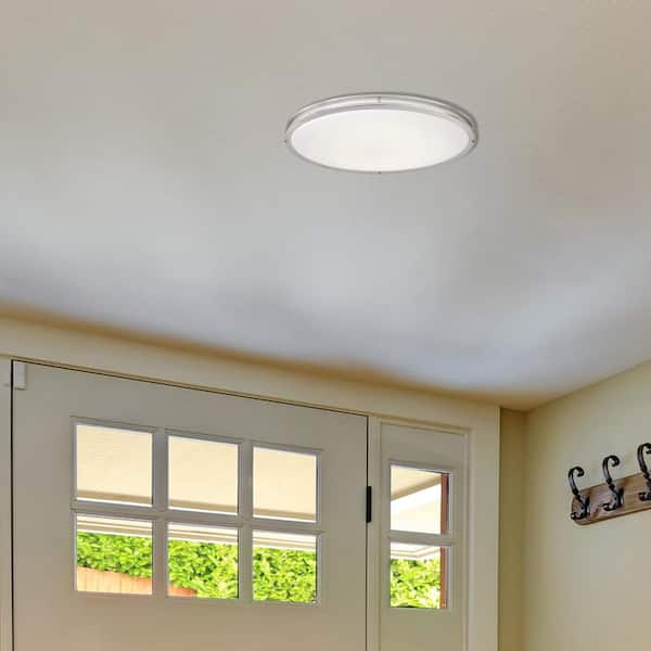 Designers Value Brushed Nickel LED Flush Mount