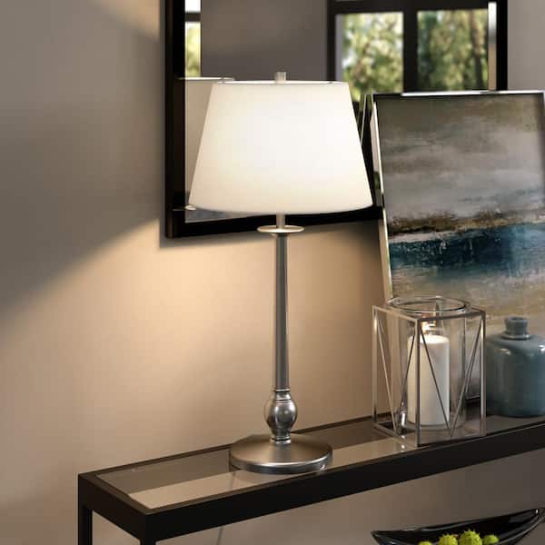 Wilmer 28 in. Brushed Nickel Table Lamp