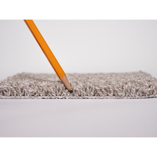 Lucky Penny  - Karma - Gray 40 oz. SD Polyester Texture Installed Carpet