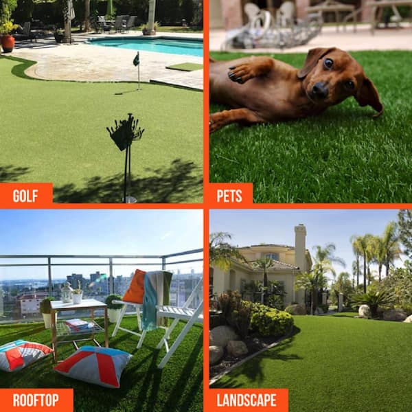 Allure 15 ft. Wide x Cut to Length Meadow Green Artificial Grass