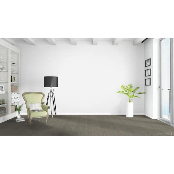Belle Cove  - Hangout - Brown 45 oz. SD Polyester Pattern Installed Carpet