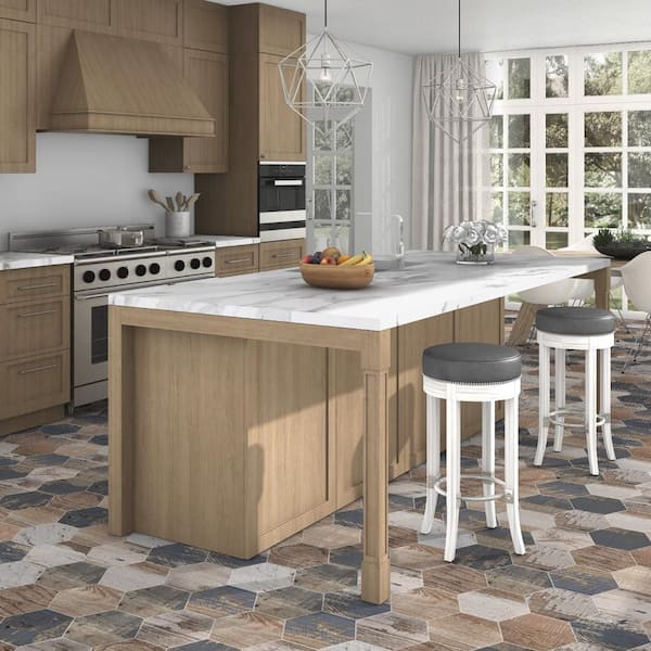 Gaugin Hex Catan Shadow 8-5/8 in. x 9-7/8 in. Porcelain Floor and Wall Tile (11.5 sq. ft./Case)