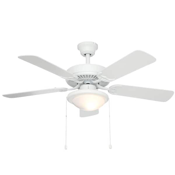 Trice 44 in. LED Matte White Ceiling Fan