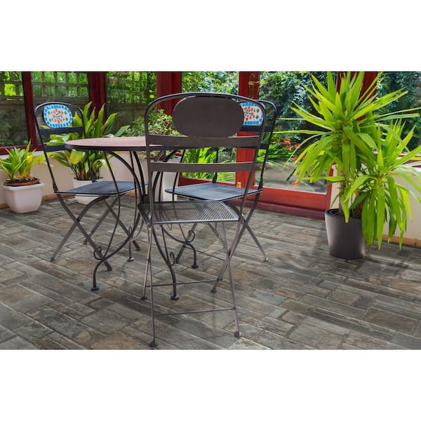 Larkstone Anthracite 17 in. x 26 in. Matte Porcelain Patterned Look Floor and Wall Tile (12.28 sq. ft./Case)