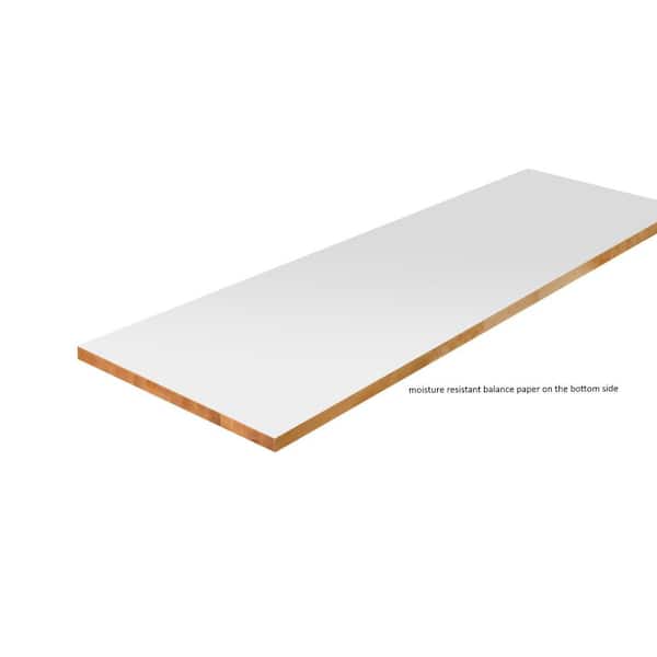 4 ft. L x 25 in. D Finished Engineered Birch Butcher Block Countertop
