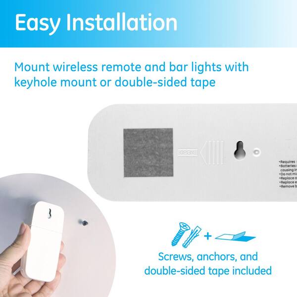 12 in. Battery Operated LED Under Cabinet Light Bar with Wireless Remote Control