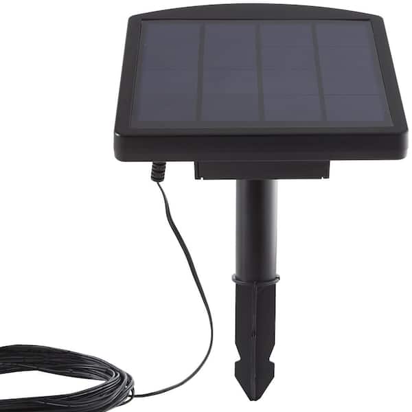 Solar 50 Lumens Black Integrated LED Spotlight with Remote Panel (3-Pack); Weather/Water/Rust Resistant