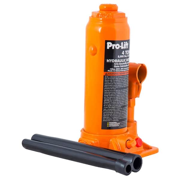4-Ton Hydraulic Bottle Jack with Pump Handle