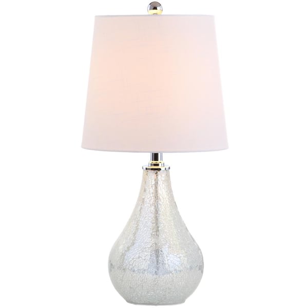 Mona 20.5 in. Mosaic White Mini Table Lamp