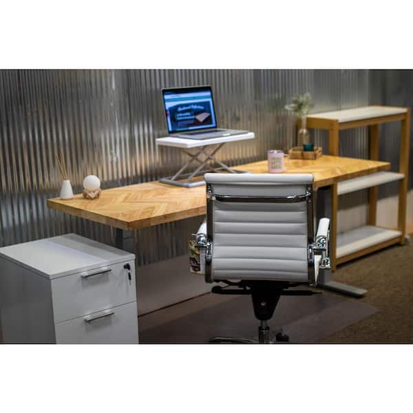 6 ft. L x 25 in. D Unfinished Hevea Chevron Solid Wood Butcher Block Countertop With Square Edge