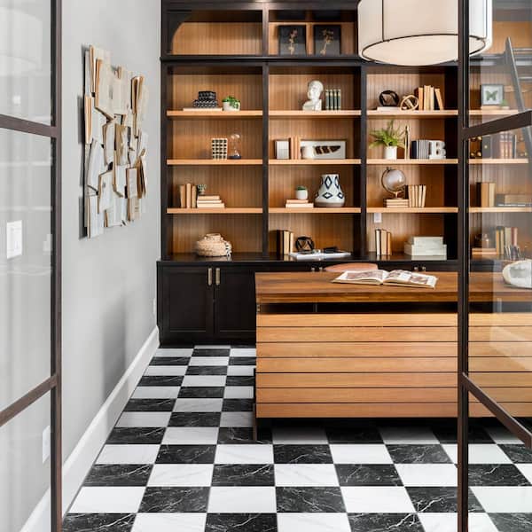 Merzoni Checker Ruzzini 17-7/8 in. x 17-7/8 in. Porcelain Floor and Wall Tile (11.25 sq. ft./Case)