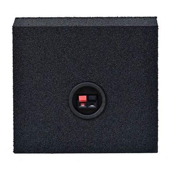 QPower QBomb Single 6.5 in. Bedliner Spray Car Speaker Box Enclosures, Pair