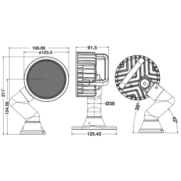 18-Clear LED 5 in. Round Spot Light