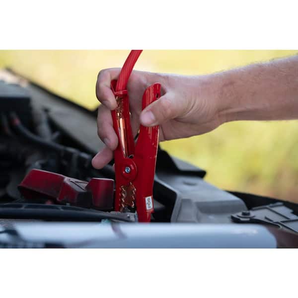 16 ft. 4-Gauge 400 Amp Red Booster Cables