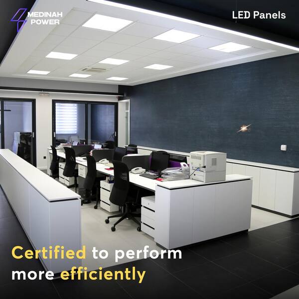 2x2 LED Back-Lit Panel, Adjustable Watt and CCT (4-Pack)