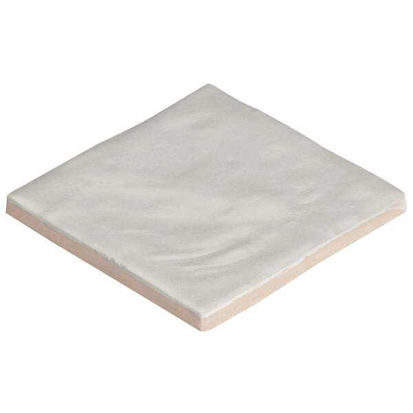 Amagansett Gin White 4 in. x 4 in. Mixed Finish Ceramic Wall Tile (5.38 Sq. Ft. / Case)