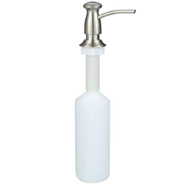 Transitional Design Soap/Lotion Dispenser in Vibrant Brushed Nickel