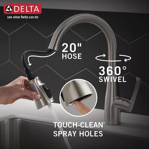Owendale Single-Handle Pull-Down Sprayer Kitchen Faucet with ShieldSpray Technology in SpotShield Stainless