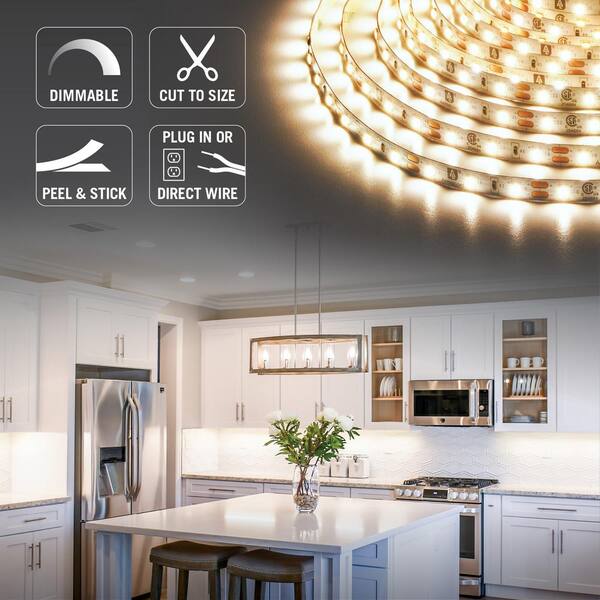 RibbonFlex PRO+ 12-Volt 3000K Soft White LED Strip Light Kit with Remote