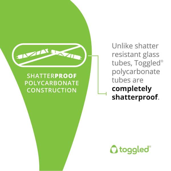 48 in. 16-Watt Daylight Deluxe T8 Dimmable Linear LED Tube Light Bulb (2-Pack)