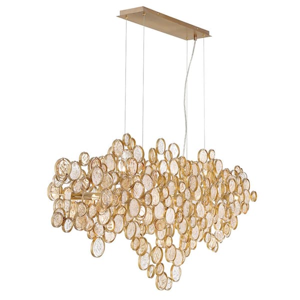 Trento 15-Light Gold Chandelier