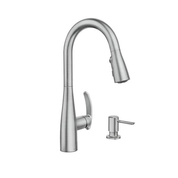 Reyes Single-Handle Pull-Down Sprayer Kitchen Faucet with Reflex and Power Clean in Spot Resist Stainless
