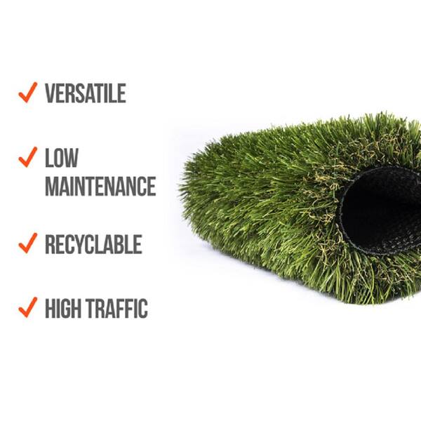 Allure 15 ft. Wide x Cut to Length Meadow Green Artificial Grass