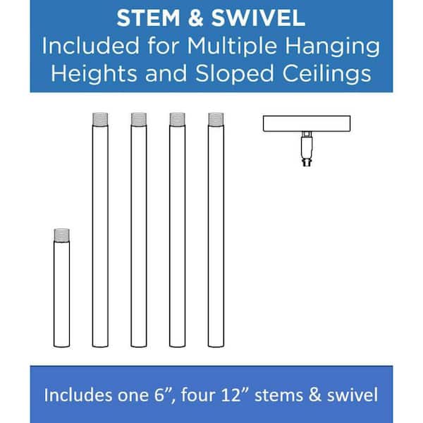 Macstreet 8.25 in. 1-Light Matte Black Transitional Hanging Lantern with Clear Glass Shade