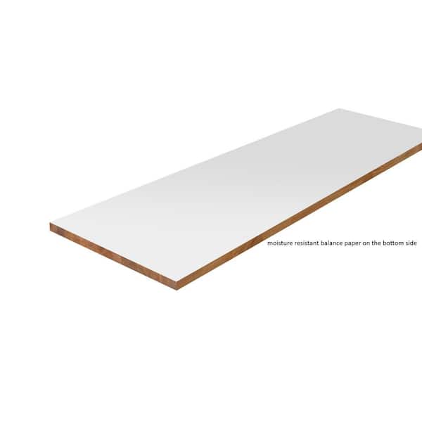 4 ft. L x 25 in. D Finished Engineered Oak Butcher Block Countertop