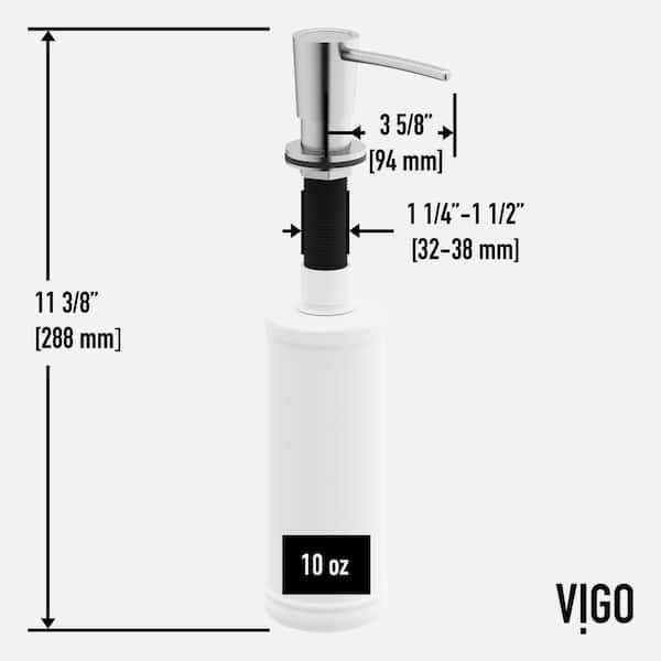 10 oz. Kitchen Soap Dispenser in Stainless Steel