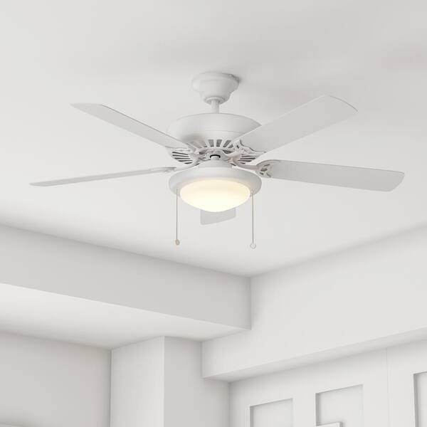 Trice 44 in. LED Matte White Ceiling Fan