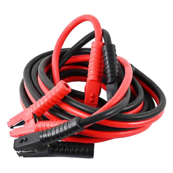 4-Gauge, 20-Foot Heavy-Duty Jumper Cables, Rated for 250 Amps