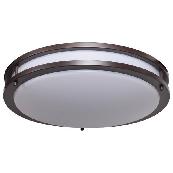 Solero 20-Watt Bronze Integrated LED Flushmount