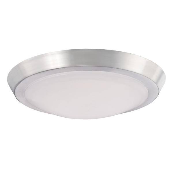 20-Watt Brushed Nickel Integrated LED Flush Mount