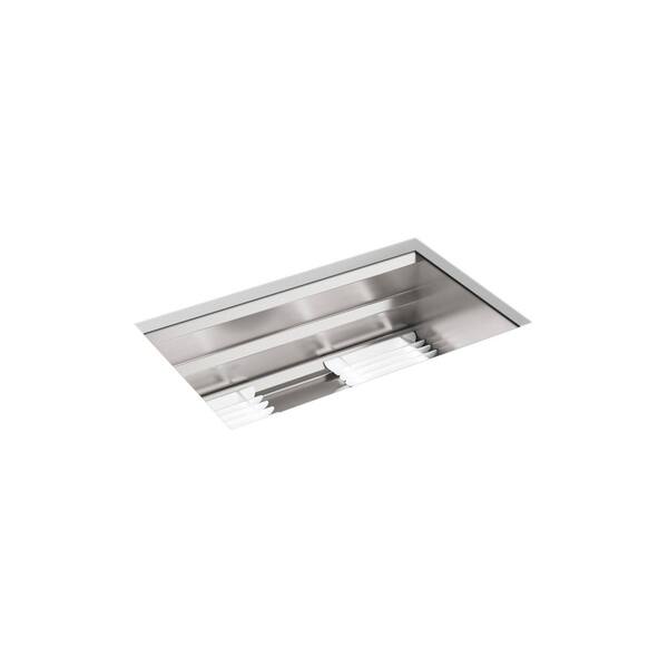 Prolific Undermount Stainless Steel 29 in. L Single Bowl Kitchen Sink