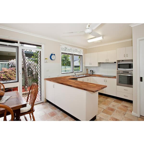 8 ft. L x 25 in. D Finished Engineered Walnut Butcher Block Countertop