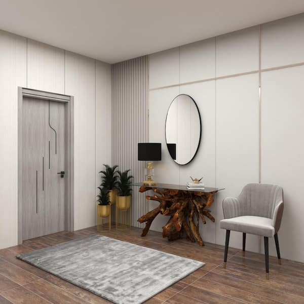 24 in. Black Crystal Task and Reading Table Lamp with Gold Accents